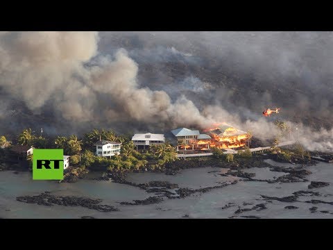 La lava devora cientos de casas en Hawaii