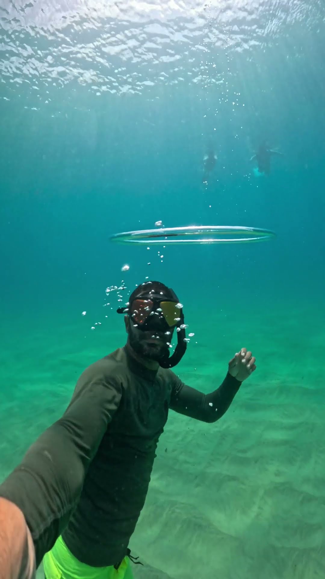 Snorkeler Swims Through Blown Bubble || ViralHog