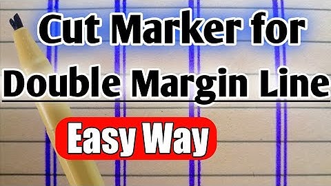 💥Cut a Marker for Double Margin Line|| Draw Double Margin Line ||Cut Marker Hacks UMEED-E-BAHAAR