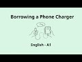 Borrowing a Phone Charger | English A1 Listening Practice