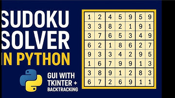 How To Create a Sudoku Solver using Python