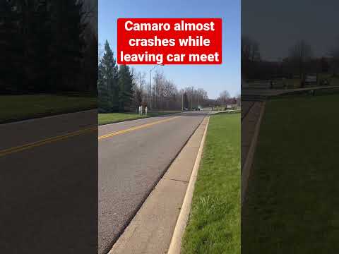 Camaro nearly crashes
