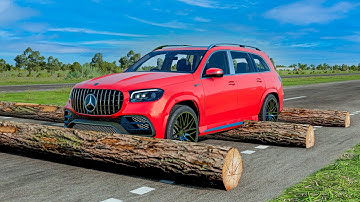 Cars vs Fallen Trees Bridge Drive Challenge Ends in Total Destruction!