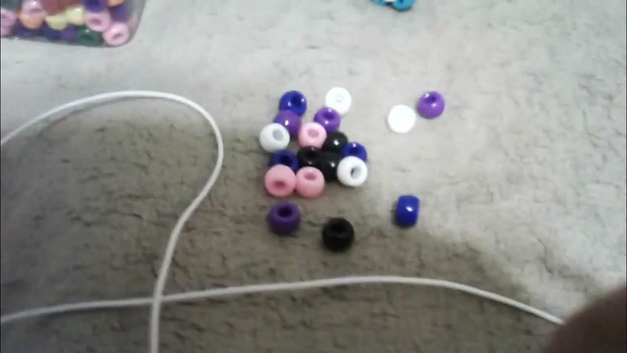 Tutorial on how to make kandi with beads and string YouTube