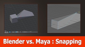 Blender vs Maya Tutorial : Snapping