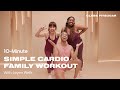 10minute thanksgiving family cardio workout with jayen wells  popsugar fitness