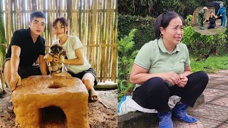 Hung& Mai Perfecting the fire stove from soil, process.Harvest lemongrass to sell.What will happen.)