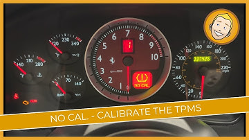 Ferrari F430 "NO CAL." dash light - How to reset the TPMS