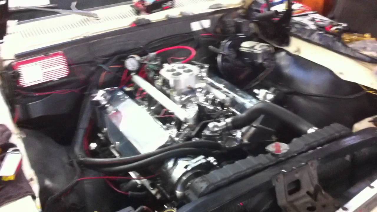 First start BBC 468 with holley commander 950 fuel injection - YouTube