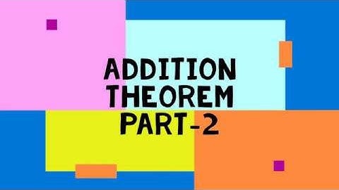 addition theorem of probability || Probability || Venn diagram || Set theory