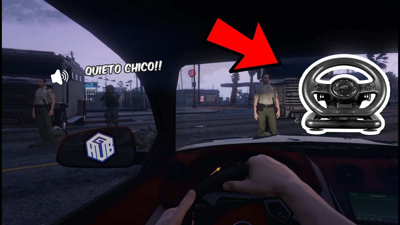 USE UN VOLANTE PARA ESCAPAR DE LA POLICIA [GTAHUB]