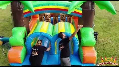 Tiki Island Obstacle Course. #WeRentFun