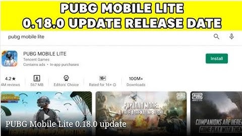 PubG Mobile Lite 0.18.0 Update Release Date || Miramar Map + New Training Mode ||