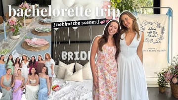 Bachelorette/Hens trip planning vlog! | DIYs, games, decor, set up, goodie bags! 🤍✨👰🏼‍♀️