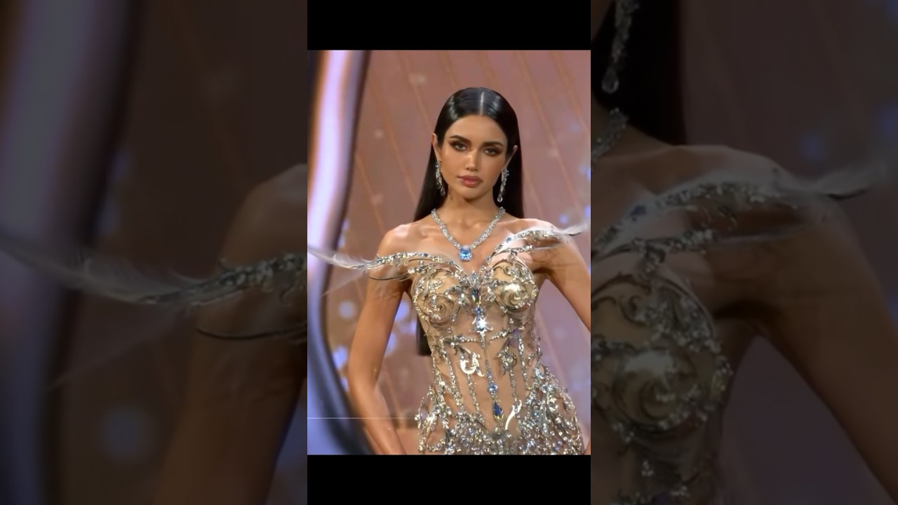 Veena Praveenar during evening gown competition at Miss Universe Thailand 2025!