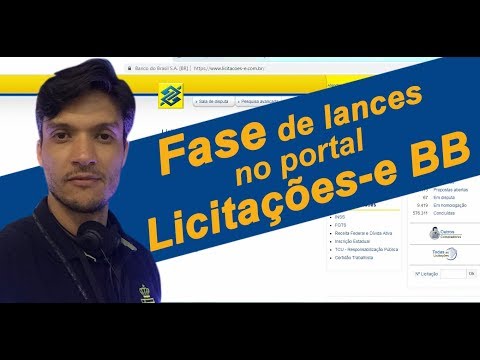 Fase de Lances no Portal LICITAÇÕES-E do Banco do Brasil #fasedelancesbancodobrasil #licitacoese