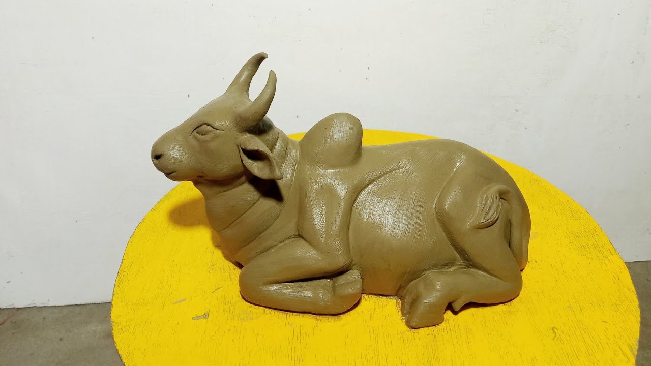 How to make ox | mitti ka bail kaise banaye | clay modelling