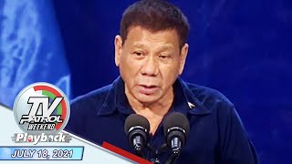 TV Patrol Playback | July 18, 2021