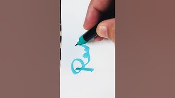 How to write Radhika in cursive #calligraphy for beginners#cursive handwriting