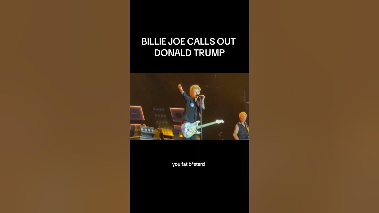 When Billie Joe Armstrong calls out Trump… and the crowd sings along. 🎥 @nutty4armstrong