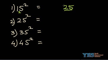 Mental Math: Square of Number Ending with 5