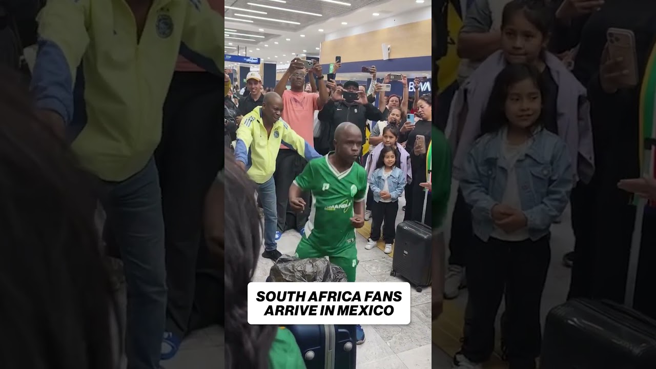 Bafana Bafana has made its way to Mexico City for the FIFA World Cup 🇿🇦