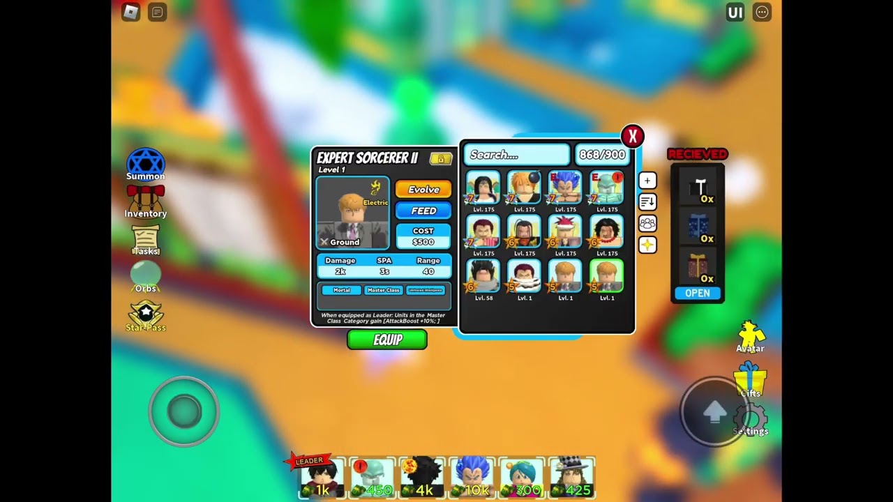 Getting Ultimate Sorcerer/Reigen Arataka! (Astd)