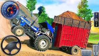 Cargo Tractor Trolley Offroad Simulator Heavy Farming Transporter Driving - Android GamePlay #3 screenshot 2