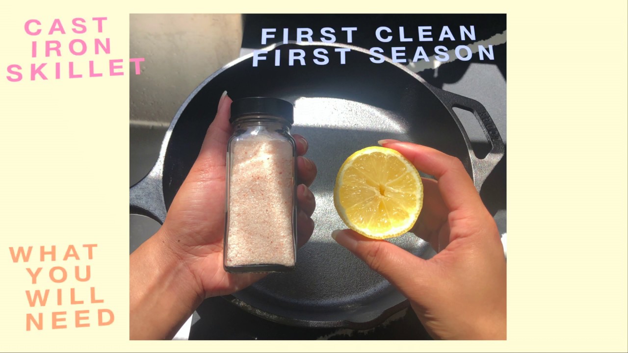 How to clean and season your first cast iron skillet - YouTube