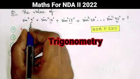 NDA 2 2022 Maths Tricks Chapter Wise 💯 NDA Maths Trigonometry Class With Short Tricks 🔥 Maths PYQ.