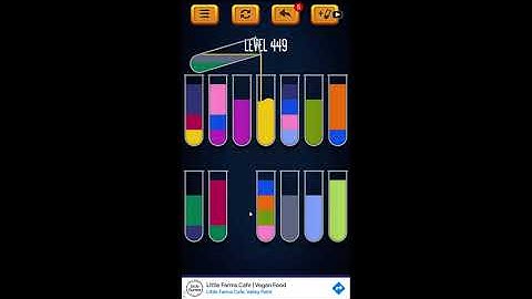 Water Sort Puzzle - Color Liquid Sorting Game Level 449 Solution