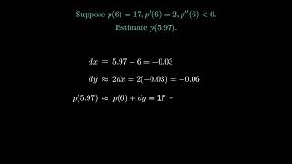 Calculus AD2 Linear approximation