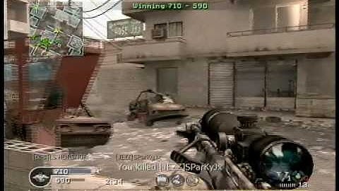 Call of Duty 4 (COD4) Multiplayer GamePlay on Strike Xbox 360