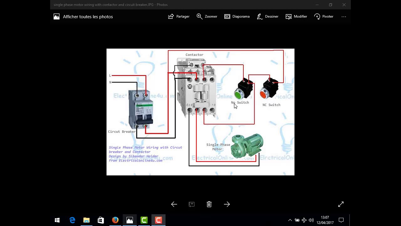 Branchement Contacteur Triphase Moteur DemaxDe