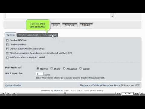 Setup a poll when starting a new topic in phpBB by VodaHost web hosting
