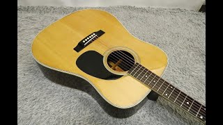 Vintage 1970's ARIA W-30 3pcs back body Dreadnought Acoustic