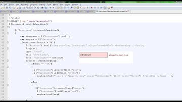 Check Availability username with jquery-ajax, php mysql