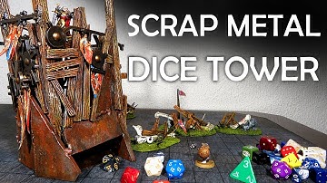 Building a Dice Tower from Scrap Metal (Terrain for D&D)