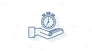 Shadow Timer in hand. Icon with timer. Business concept. Watch, time icon, clock. motion graphic.