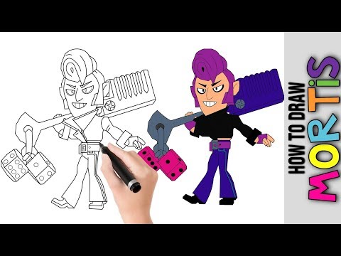 How To Draw Mortis From Brawl Stars ★ Cute Easy Drawings Tutorial For Beginners Step By Step ★ Kids