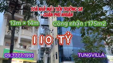 Bán nhà mặt tiền QUẬN PHÚ NHUẬN đường TRƯỜNG SA, ngang 13m dài 14m.