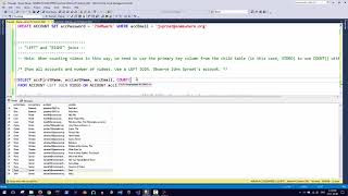 F2017 Database Essentials (Week 6) - Part 4 - Preview: LEFT and RIGHT JOINs