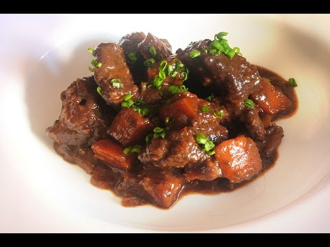 Beef Bourguignon II - Modern Restaurant Version of the Classic French Stew