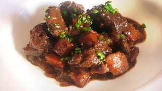 Beef Bourguignon II - Modern Restaurant Version of the Classic French Stew