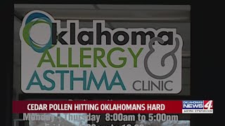 Cedar pollen hitting Oklahomans hard