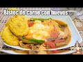 BISTEC DE CARNE  fácil CON HUEVOS🥘🍳🇪🇨