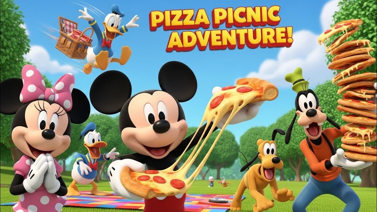 Mickey Mouse’s Pizza Picnic Adventure 🍕🐭 | 3D Cartoon Story