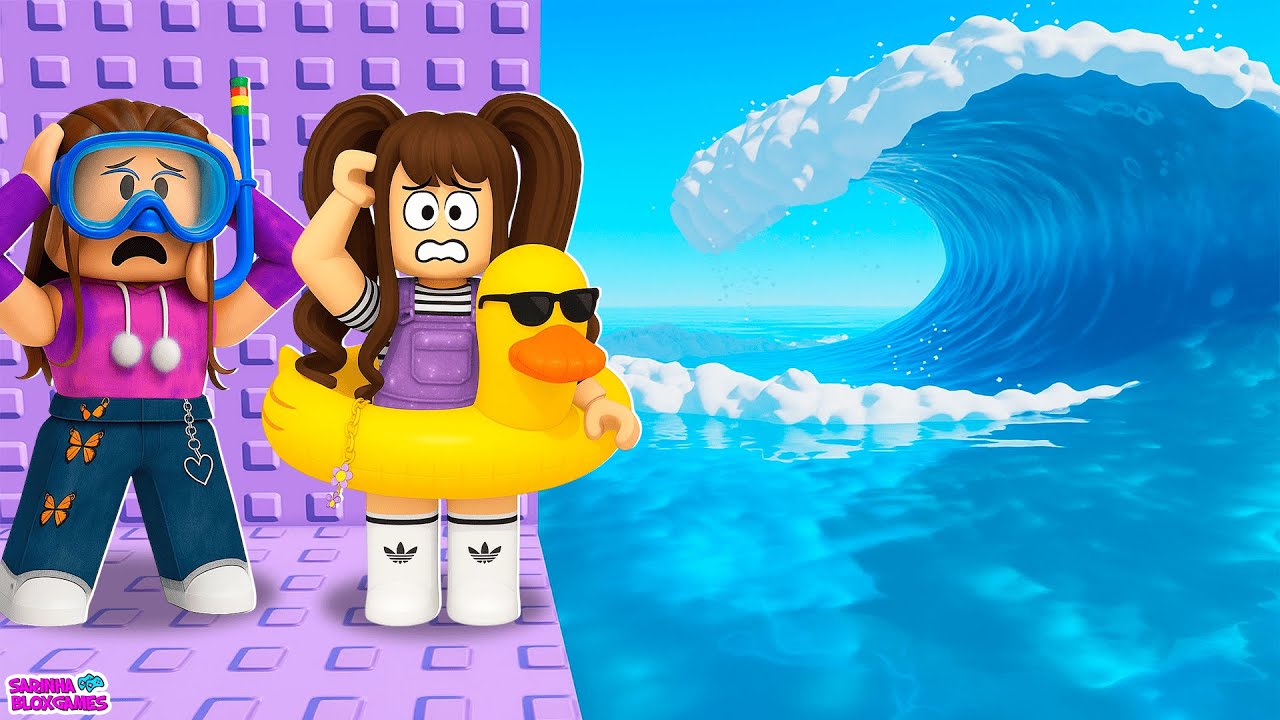 SUBIMOS A TORRE DE TSUNAMI DO ROBLOX