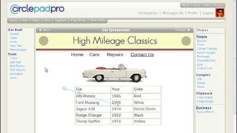 Custom Web Design - 9. Spreadsheets