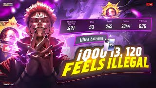 BGMI 4.3 UPDATE 🛑 IQOO 13 120 FPS CONQUEROR LOBBYGAMEPLAY | IQOO 13 INDIA FASTEST PHONE LIVE PERFO